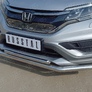 Защита переднего бампера d63 секции-d42 дуга (дв. 2.0) RUSSTAL Honda CR-V (2015-2016)