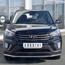 Защита переднего бампера d42 секция RUSSTAL Hyundai Creta (2016-2021)