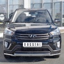 Защита переднего бампера d42 секция-d42 дуга RUSSTAL Hyundai Creta (2016-2021)