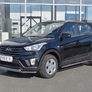 Защита переднего бампера d42 секция-d42 дуга RUSSTAL Hyundai Creta (2016-2021)