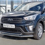 Защита переднего бампера d63 секция-d42 дуга RUSSTAL Hyundai Creta (2016-2021)