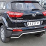 Защита заднего бампера d42 на RUSSTAL Hyundai Creta (2016-2021)