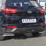Защита заднего бампера уголки d42 секция RUSSTAL Hyundai Creta (2016-2021)