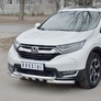 Защита переднего бампера d63 дуга-d63 уголки+клыки RUSSTAL Honda CR-V (2017-2023)