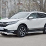 Защита переднего бампера d63 дуга-d63 уголки+клыки RUSSTAL Honda CR-V (2017-2023)