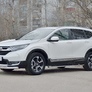 Защита переднего бампера d63 секции-d75х42 дуга RUSSTAL Honda CR-V (2017-2023)