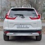 Защита заднего бампера d63 дуга d42 дуги RUSSTAL Honda CR-V (2017-2023)