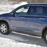 Пороги труба d76 с накладкой вариант 3 RUSSTAL Honda Pilot (2016-2025)