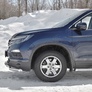 Защита переднего бампера d63 секции-d42 дуга RUSSTAL Honda Pilot (2016-2024)