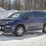 Защита переднего бампера d63 секции-d75х42 дуга RUSSTAL Honda Pilot (2016-2024)