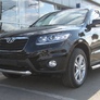 Защита переднего бампера d76 короткая Hyundai Santa Fe (2010-2012)
