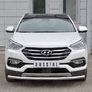 Защита переднего бампера d63 секция RUSSTAL Hyundai Santa Fe Premium (2015-2017)