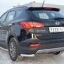 Защита заднего бампера уголки RUSSTAL Hyundai Santa Fe (2012-2015)