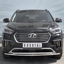 Защита переднего бампера d42 дуга-d42 дуга RUSSTAL Hyundai Santa Fe Grand (2016-2018)