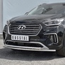 Защита переднего бампера d42 дуга-d42 дуга RUSSTAL Hyundai Santa Fe Grand (2016-2018)
