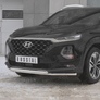 Защита переднего бампера d42 секции-d42 дуга RUSSTAL Hyundai Santa Fe (2018-2020)