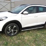 Защита порогов d57 труба Hyundai Tucson 4WD (2015-2018)