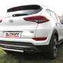 Защита заднего бампера d57 короткая Hyundai Tucson 4WD (2015-2018)