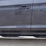 Пороги труба d76 с накладкой вариант 1 RUSSTAL Hyundai Tucson (2015-2017)