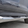 Пороги труба d76 с накладкой вариант 1 RUSSTAL Hyundai Tucson (2015-2017)