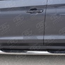 Пороги труба d76 с накладкой вариант 2 RUSSTAL Hyundai Tucson (2015-2017)
