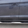 Пороги труба d76 с накладкой вариант 3 RUSSTAL Hyundai Tucson (2015-2017)