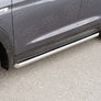 Пороги труба d63 вариант 1 RUSSTAL Hyundai Tucson (2015-2017)