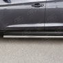Пороги труба d63 вариант 1 RUSSTAL Hyundai Tucson (2015-2017)