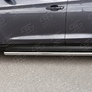 Пороги труба d63 вариант 3 RUSSTAL Hyundai Tucson (2015-2017)