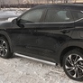 Пороги труба d63 вариант 2 RUSSTAL Hyundai Tucson (2018-2021)