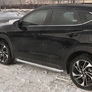 Пороги труба d63 вариант 3 RUSSTAL Hyundai Tucson (2018-2021)