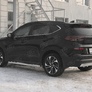 Защита заднего бампера d75х42 дуга RUSSTAL Hyundai Tucson (2018-2021)