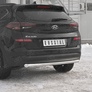 Защита заднего бампера d63 дуга RUSSTAL Hyundai Tucson (2018-2021)