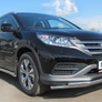 Защита переднего бампера d42х42 секции (дв. 2.0) RUSSTAL Honda CR-V (2013-2015)