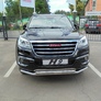 Защита переднего бампера d57+d57 двойная Haval H9 (2014-2024)