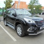 Защита переднего бампера d57+d57 двойная Haval H9 (2014-2024)