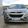 Защита переднего бампера d57+d42 двойная радиусная Hyundai ix35 (2010-2015)