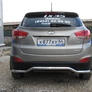 Защита заднего бампера d57 волна Hyundai ix35 (2010-2015)