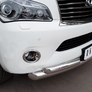 Защита переднего бампера d76 63х2 RUSSTAL Infiniti QX56 (2010-2014)