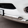 Защита переднего бампера d76 63х2 RUSSTAL Infiniti QX56 (2010-2014)