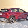Защита заднего бампера d75х42 дуга-d75х42 дуга RUSSTAL Infiniti QX30 (2016-2019)