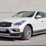 Защита переднего бампера d63 секция RUSSTAL Infiniti QX50 (2016-2018)