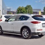 Защита заднего бампера d63 дуга RUSSTAL Infiniti QX50 (2016-2018)