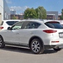 Защита заднего бампера d42 дуга RUSSTAL Infiniti QX50 (2016-2018)