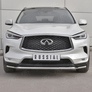 Защита переднего бампера d42 волна RUSSTAL Infiniti QX50 (2018-2024)