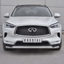 Защита переднего бампера d63 волна RUSSTAL Infiniti QX50 (2018-2024)