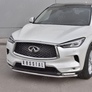 Защита переднего бампера d42 секции-d42х2 дуга RUSSTAL Infiniti QX50 (2018-2024)