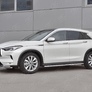 Защита переднего бампера d42 секции-d42х2 дуга RUSSTAL Infiniti QX50 (2018-2024)