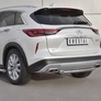 Защита заднего бампера d63 дуга RUSSTAL Infiniti QX50 (2018-2024)