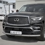 Защита переднего бампера d63 секции RUSSTAL Infiniti QX80 (2018-2019)